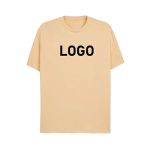 Camiseta 100% de algodón con cuello redondo para hombre, camiseta de hombro caído de gran tamaño de calidad de lujo, diseño de logotipo personalizado, diseño de logotipo personalizable en blanco - Product Image 2