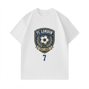 <span class=keywords><strong>T</strong></span>-shirts graphiques personnalisés <span class=keywords><strong>de</strong></span> haute qualité 100% coton Football - Product Image 1