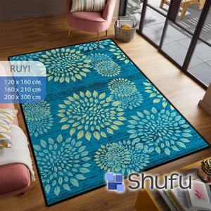 Alfombras de Poliéster Shufu de Diseño Moderno al por Mayor para Salas de Estar, Dormitorios y Comedores - Bordes Antideslizantes y Cómodos para Relajarse - Product Image 1