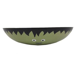 จานชามเหล็กสีเขียวมันวาวทรงกลมสำหรับใส่สลัด,เครื่องครัวสำหรับทานซุปทำด้วยมือปรับแต่งได้ - Product Image 1