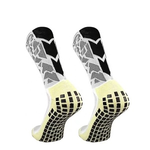Men's Breathable Color-Block Athletic Crew <b>Socks</b> Men's Nylon Soccer Anti-Slip <b>Grip</b> <b>Socks</b> Geometric Pattern Football Sports <b>Socks</b> - Product Image 2