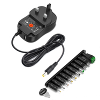 Adaptateur secteur universel 45W 5V 6V 7.5V 9V 12V 13.5V 15V avec 10 embouts pour appareils électroniques domestiques, caméra CCTV, tablette, lumière LED