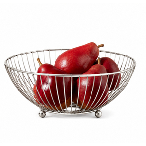 Corbeille à fruits en fil doré avec motif floral en dentelle, bol décoratif moderne en fil de fer pour rangement sur comptoir de cuisine et vente en gros - Product Image 6
