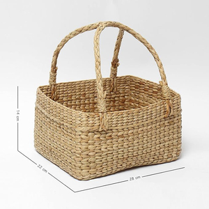 Cestas Decorativas de Ratán Más Vendidas con Diseño Artesanal, Ideales para Organizar y Agregar Encanto a los Espacios Habitables, Multiusos - Product Image 2