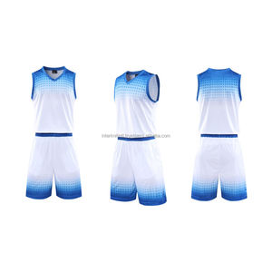 Ensemble de maillots de basket-ball personnalisés pour hommes, impression personnalisée, 100% Polyester, Kit de vêtements de sport respirant et absorbant l'humidité - Product Image 6