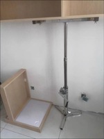Nouvelle installation professionnelle d'armoire de chaîne d'acier inoxydable de qualité industrielle ascenseur support pliable montage aérien charge 100kg