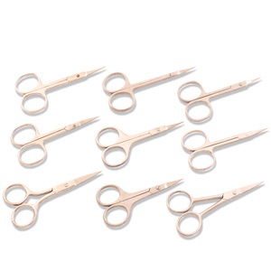 Ciseaux à cils de haute qualité en gros, fabrication en acier inoxydable, outils de manucure à marque privée avec emballage personnalisé - Product Image 5