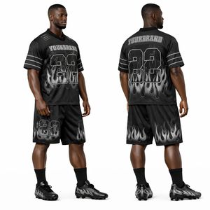 Ensemble Maillot et Short de Football Américain de Qualité Supérieure – Tenue Sportive Respirante Personnalisable pour Entraînement et Matchs - Product Image 4