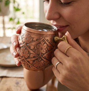 Taza de Café de Cobre Hecha a Mano, Diseño Metálico Duradero para el Hogar, Cocina, Restaurante, Cafetería, Servicio de Bebidas Diario - Product Image 6