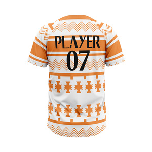 2026 Best Selling Custom Men's Adult Baseball Jerseys Personalized Team Logos <b>Heat</b> Transfer Printing 100% Polyester Fabric - Product Image 2