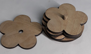 Haute qualité moderne résine artisanat manguier bois caboteur ensemble amour peint à la main Design finition naturelle pour la décoration de la maison affaires - Product Image 3