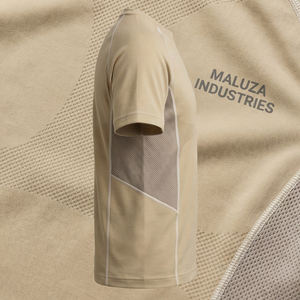 Hauts de yoga sportifs en tricot écologique Spandex/Polyester avec dos en maille respirante, T-shirts de gym professionnels pour hommes, vêtements de sport d'entraînement - Product Image 4