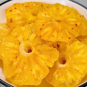 Piña Deshidratada Suave, Fruta Tropical Dulce y Natural, Rodajas Secas Masticables, Proveedor a Granel, Fábrica de Piña - Product Image 1