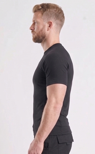 Yoga <b>Compression</b> T-<b>Shirt</b> Short Sleeve <b>Men</b> Gym Fitness Slim Fit Tee Workout Rash Guard <b>Men</b> Crew Neck Sportswear Base Layer Tee - Product Image 4
