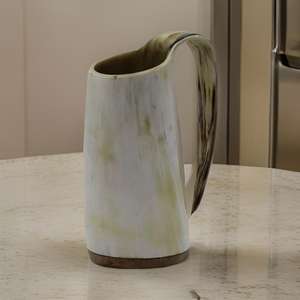 Jarra de Cuerno Primal Craft - Jarra de Cerveza de Cuerno de Búfalo Tallada a Mano, Estilo Americano, para Vida Natural y Uso Tradicional - Product Image 6