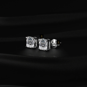 ต่างหูเพชรทรง Asscher แหวนเพชรเพาะเลี้ยง ทองคำเหลือง ทองคำขาว ทองคำโรสโกลด์ เครื่องประดับหรูหรา ประกายระยิบระยับเหนือกาลเวลา - Product Image 5
