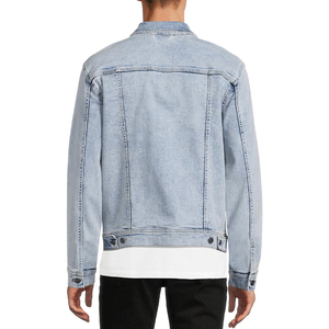 Custom <b>Mens</b> Vintage Denim <b>Jacket</b> Cotton <b>Trucker</b> <b>Jacket</b> Manufacturer OEM ODM Wholesale Private Label Supplier - Product Image 3