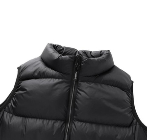 Gilet décontracté tendance pour homme en polyester respirant avec fermeture éclair pour le froid - Product Image 4