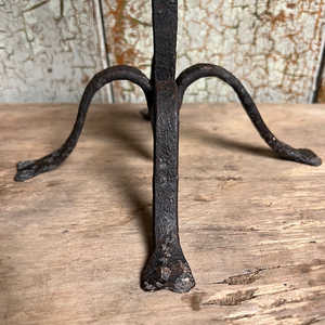 Candelabro de metal vintage, portavelas de 4 brazos, candelabro de hierro negro, candelabro decorativo, altura 36 cm - Product Image 3