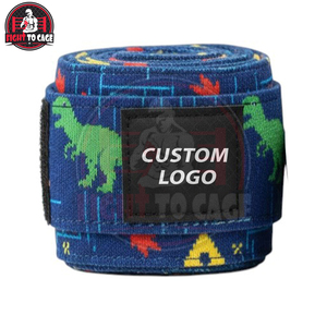 Bandes de boxe pour enfants à sublimation personnalisée, haute élasticité, protège-poignets, entraînement junior, accessoires de boxe en coton durable - Product Image 3