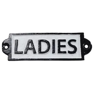Colored Antique Cast Iron New Ladies Name Plates Design Indoor Decor Door Painted Finishing Decorative Sign Boards