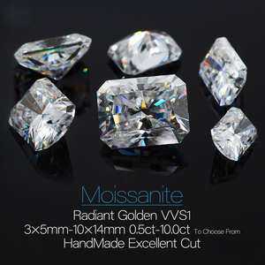 Diamante Cultivado en Laboratorio con Corte Radiante, Color D, Claridad VVS1, Venta al por Mayor, Anillo de Compromiso Blanco Certificado CONCEPTION - Product Image 5