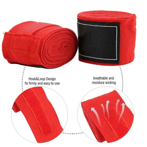 Vendas de Algodón de Primera Calidad para Protección de Manos, Absorbentes de Sudor, con Soporte Ajustable para Muñeca, para Gimnasio, Fitness y MMA - Product Image 4