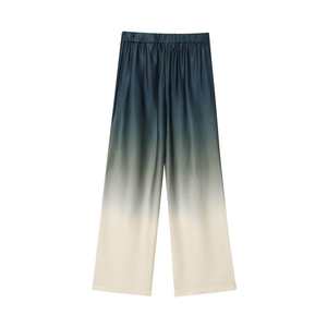Pantalon décontracté pour femme à taille haute, coupe décontractée, jambe large, taille élastique avec cordon de serrage, longueur au sol - Product Image 5