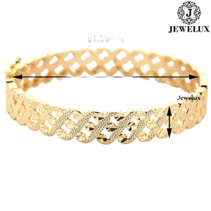 Bracelet chaîne géométrique élégant et moderne en moissanite unisexe avec pierres étincelantes, plaqué or, cadeau au prix export - Product Image 1