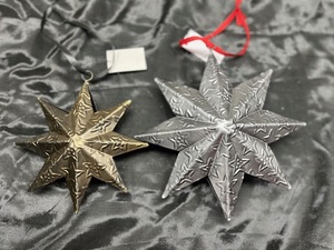 Étoile de Noël artisanale en fer à suspendre avec impression numérique, décoration durable pour la maison et les occasions spéciales - Product Image 3