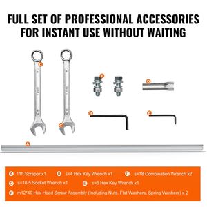 Esparcidora de Concreto a Gasolina de 11 pies con Barra de Aluminio de Borde Recto, Motor Vibratorio de 4 Tiempos para Acabado de Cemento, Altura Ajustable - Product Image 6