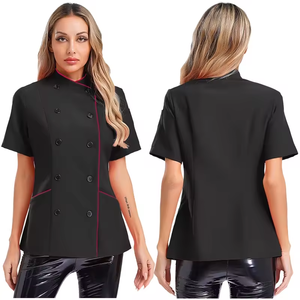 Chaqueta de Chef para Mujer, Poliéster/Algodón, Cierre de Botones, para Cocina, Restaurante, Hotel, Cafetería, Panadería, Cantina, Uniforme de Cocina y Repostería - Product Image 2