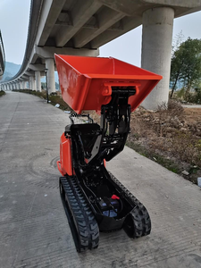 Compact Crawler Mini <b>Dumper</b> Hydraulic Tipping Carrier 700kg Payload 90HP Diesel <b>Track</b> Hauler for Construction Landscaping - Product Image 6
