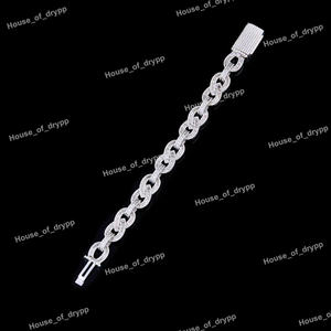 Pulsera de Cadena de Plata Chapada en Rodio con Incrustaciones de Diamantes de Imitación Moissanite, Estilo Étnico, Joyería de Lujo para la Muñeca - Product Image 2