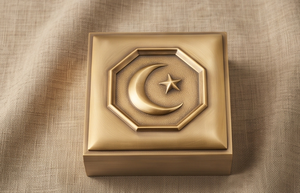 Caja Metálica de Lujo para Frutos Secos con Diseño de Luna Creciente Dorada para Ramadán, Contenedor Festivo para Dátiles, Organizador de Aperitivos, Lata Decorativa para Regalo al por Mayor - Product Image 5