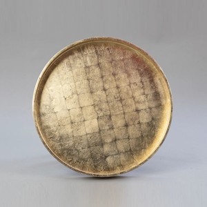 Bandeja circular grande lacada en oro, bandejas decorativas para servir alimentos, accesorios para el hogar, utensilios de cocina hechos en Vietnam. - Product Image 2