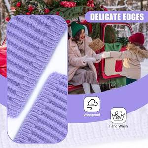 Écharpe tricotée unisexe de qualité export - Cache-cou d'hiver mondial - Écharpe durable en tricot côtelé doux avec logo personnalisé - Product Image 2