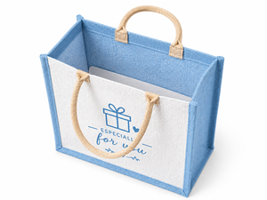 Sac fourre-tout réutilisable en jute laminé, écologique, avec logo personnalisé, petit sac de courses, imperméable, promotionnel, en gros, Amani, Bengale occidental - Product Image 4