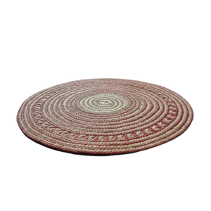 Napperons ronds en jonc de mer tressé aspect vieilli, décor de table en paille naturelle, sous-plats en osier pour célébrations rustiques - Product Image 2