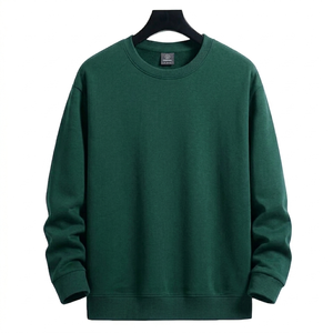 Wholesale Custom Unisex Hoodie Long Sleeve T Shirt Knitted Regular Fit Casual Spring Autumn Solid Color OEM - Product Image 3