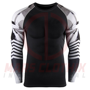 Men's Full Sleeve <b>Compression</b> Rash Guard Personalized <b>Design</b> Fully Sublimation <b>Compression</b> <b>Shirts</b> For Men - Product Image 2