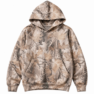 Sweat à capuche camouflage surdimensionné pour femme |   Sweat à capuche de chasse personnalisé style streetwear |   Sweat-shirt en polaire de qualité supérieure - Product Image 3