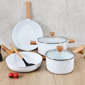 Juego de Cocina Completo Antiadherente con Revestimiento de Mármol Reforzado con Titanio, Cuerpo de Aluminio Duradero, Vidrio Templado - Product Image 3