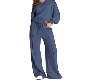 Conjunto Deportivo de 2 Piezas para Mujer, Corte Regular, Top Corto, Transpirable, Impermeable, 100% Algodón, Pakistán, Venta al Por Mayor 2026 - Product Image 1