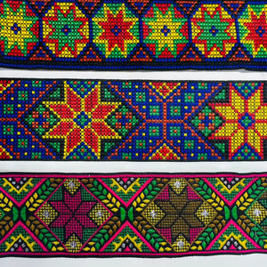 Tela de encaje jacquard avanzado, ribete decorativo de encaje tejido para vestido de novia, borde de sari, prendas de vestir, textiles de moda al por mayor - Product Image 1