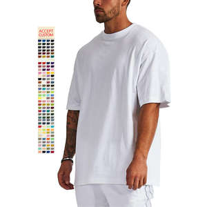 Camiseta Lisa de Primera Calidad al por Mayor/Ropa al por Mayor Unisex con Logotipo Personalizado, Camiseta Blanca con Cuello Redondo, Camiseta Extra Grande para Hombre - Product Image 3