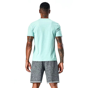 T-shirt de sport pour homme personnalisé de haute qualité avec logo frontal, 100 % coton, séchage rapide, service OEM, dernier design pour la musculation - Product Image 4