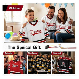 Camiseta de Hockey Personalizada para Hombre, Mujer y Jóvenes, con Logotipo del Equipo, Nombre y Número Bordados e Impresos, para Práctica de Hockey sobre Hielo - Product Image 5