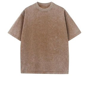 เสื้อยืดโอเวอร์ไซส์ทรงหลวม แขนเสื้อแบบดรอปโชว์เดอร์ ผ้าฝ้าย 100% หนานุ่ม สไตล์วินเทจ สีดำฟอกสี  แบบยาวพิเศษ น้ำหนักเบา - Product Image 6