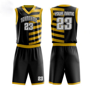 Uniforme de basket-ball haut de gamme en gros, sublimation complète, design personnalisé, vêtements d'équipe, ensemble maillot et short de basket-ball pour hommes - Product Image 3